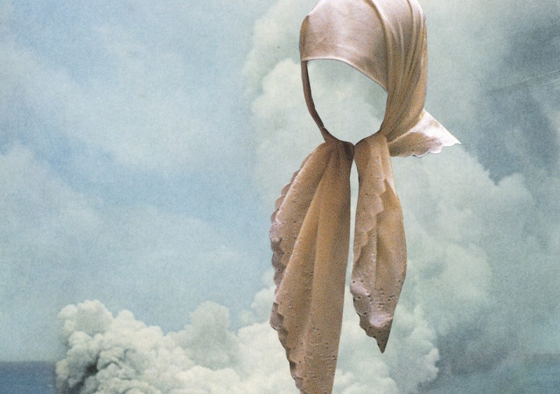 Headscarf in cloud collage by Anna Bu Kliewer