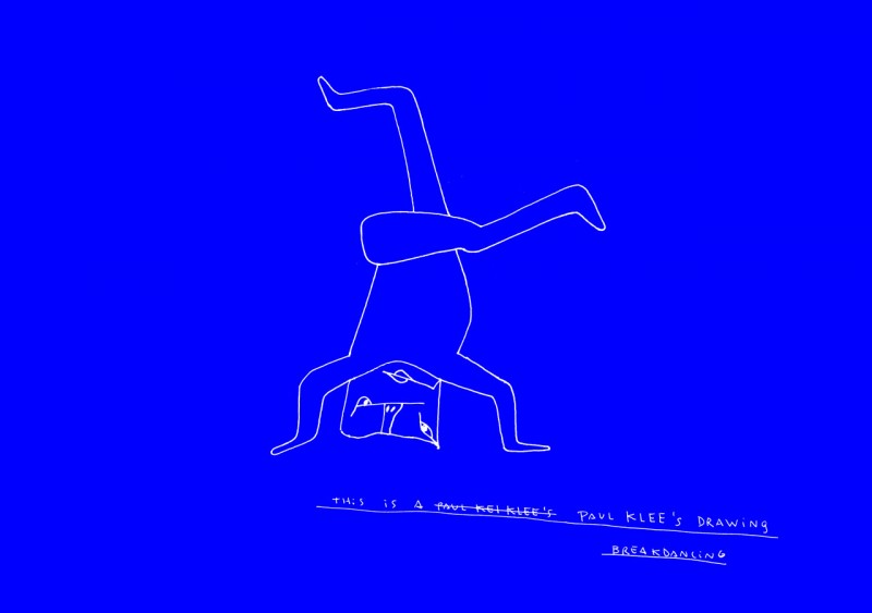 Paul Klee's drawing breakdancing